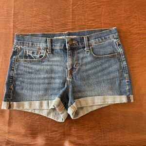 Old Navy Boyfriend Blue Jean Shorts with Cuffed Hem